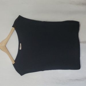 🏠 FUZZI Black Sleeveless Cotton Top Size S